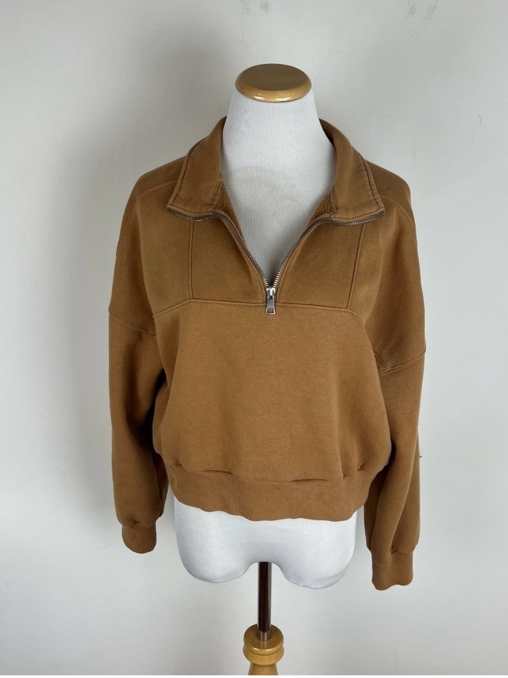 Abercrombie & Fitch Women's 3/4 Zip Pullover Sweater